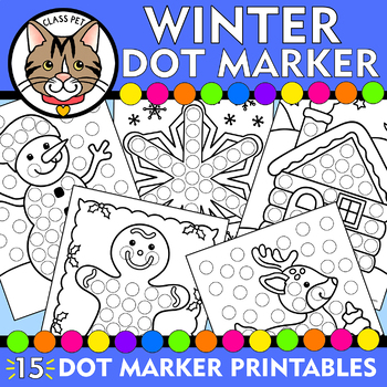 Winter dot marker printable winter do a dot printable fine motor activity