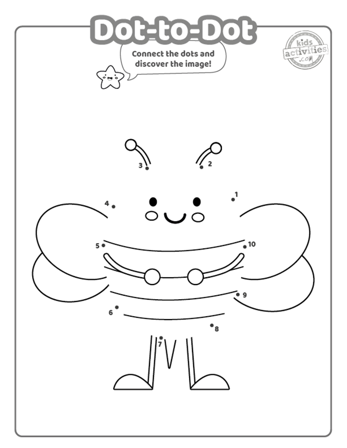 Easy dot to dot printables