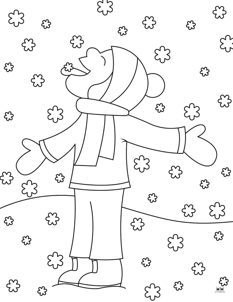 Winter coloring pages