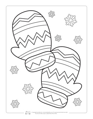 Winter coloring pages