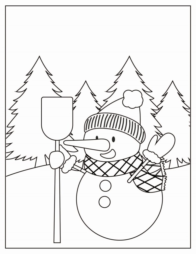 Winter coloring pages