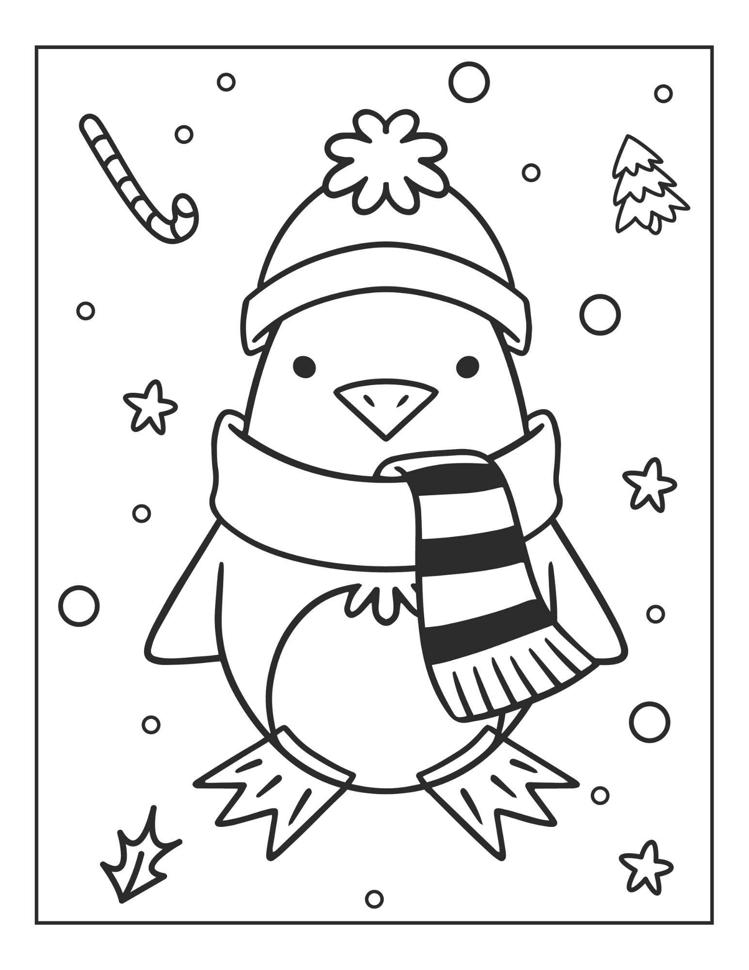 Free printable winter coloring pages for kids