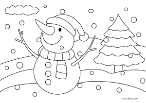 Free printable winter coloring pages for kids