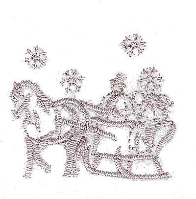 Embroidery design winter sleigh ride w x h