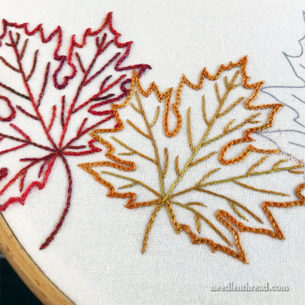 Looking ahead â some autumn embroidery â