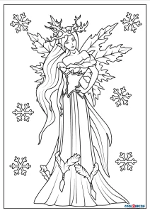 Free printable fairy coloring pages for kids