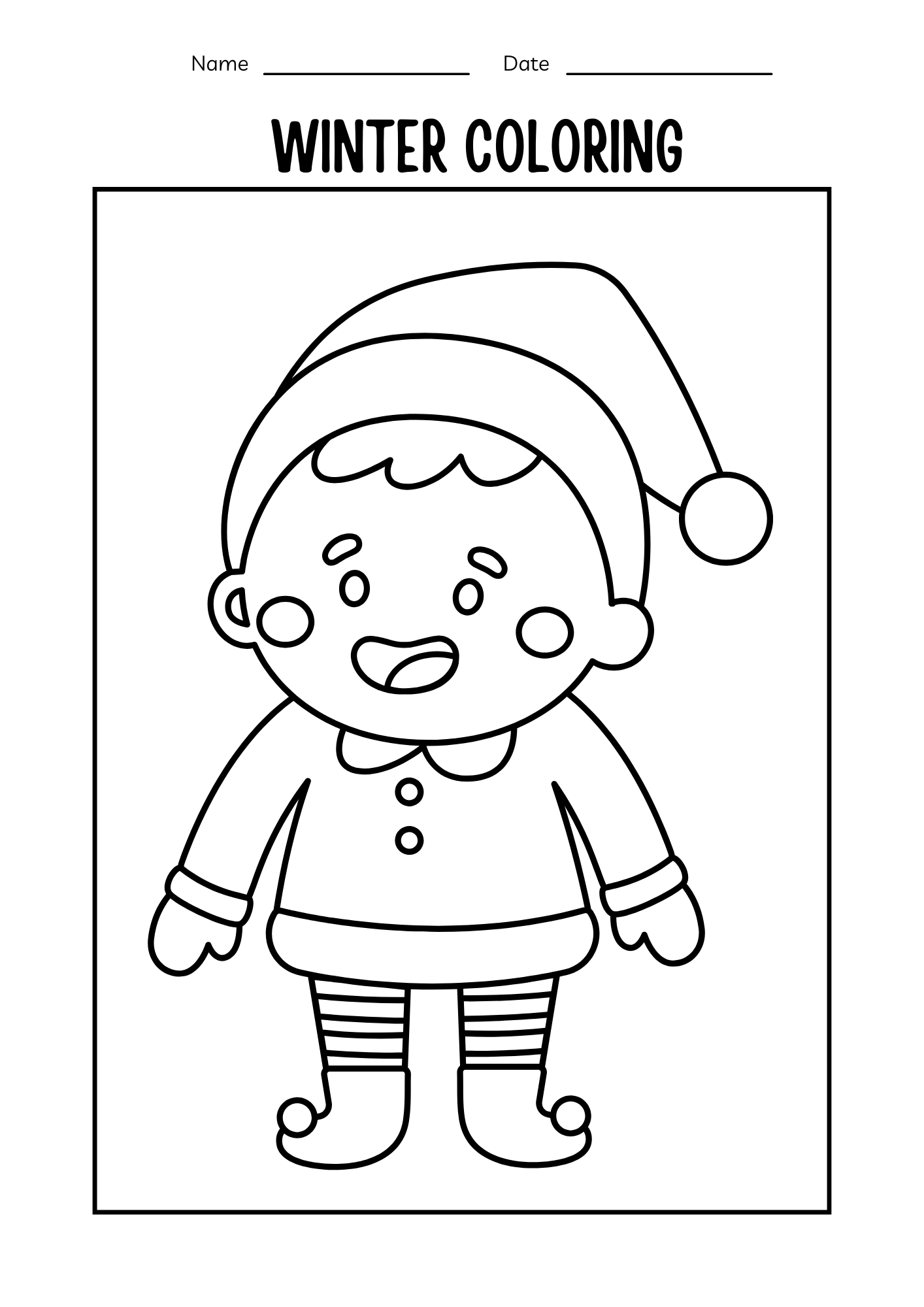 Winter coloring pages