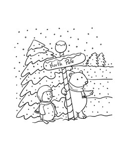 Winter coloring pages