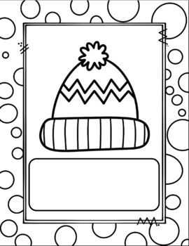 Winter clothes flashcards coloring page poster clipart ropa de invierno