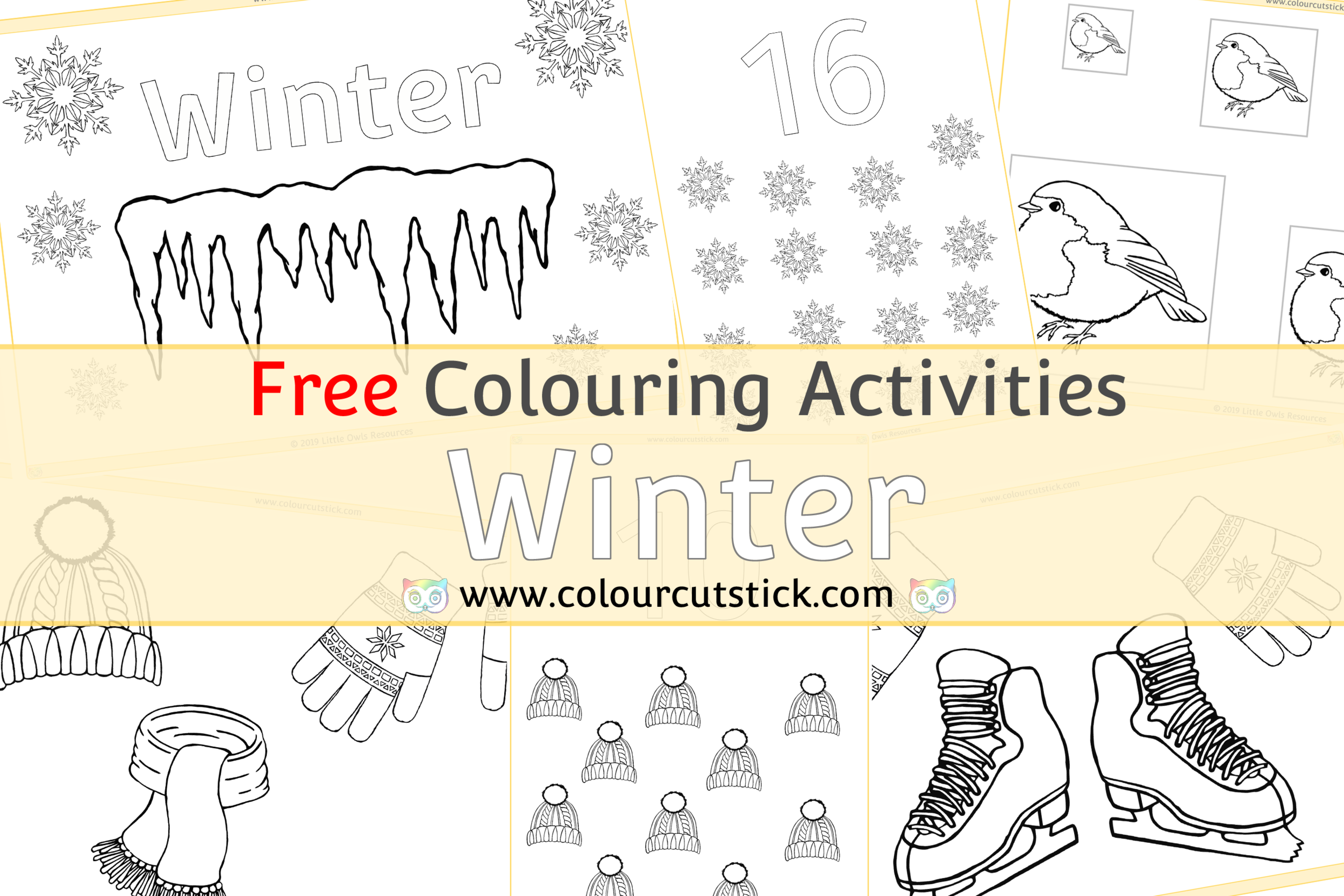 Free winter colouringcoloring pages