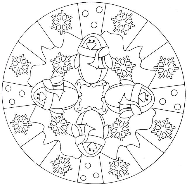 Winter coloring pages for adults