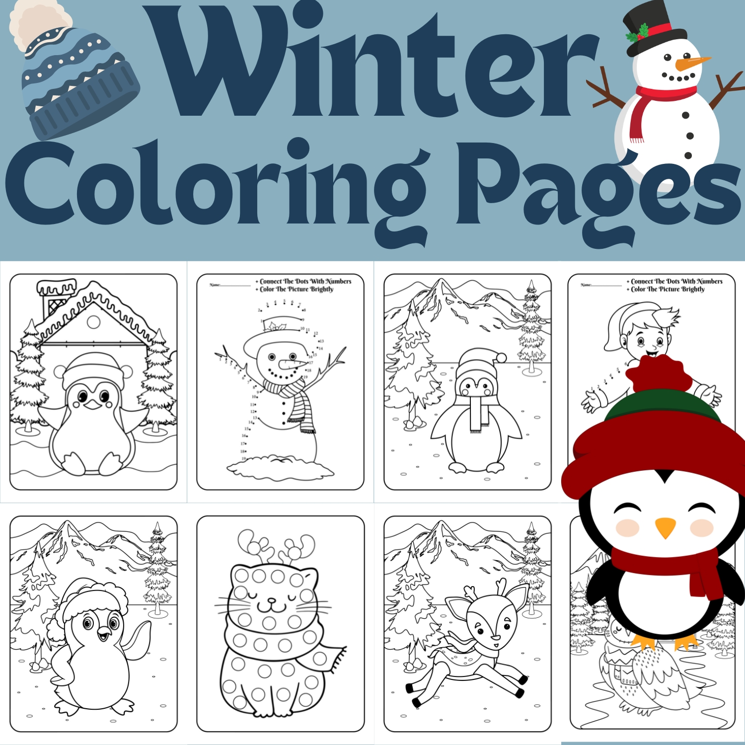 Winter coloring pages winter coloring book made by teachers