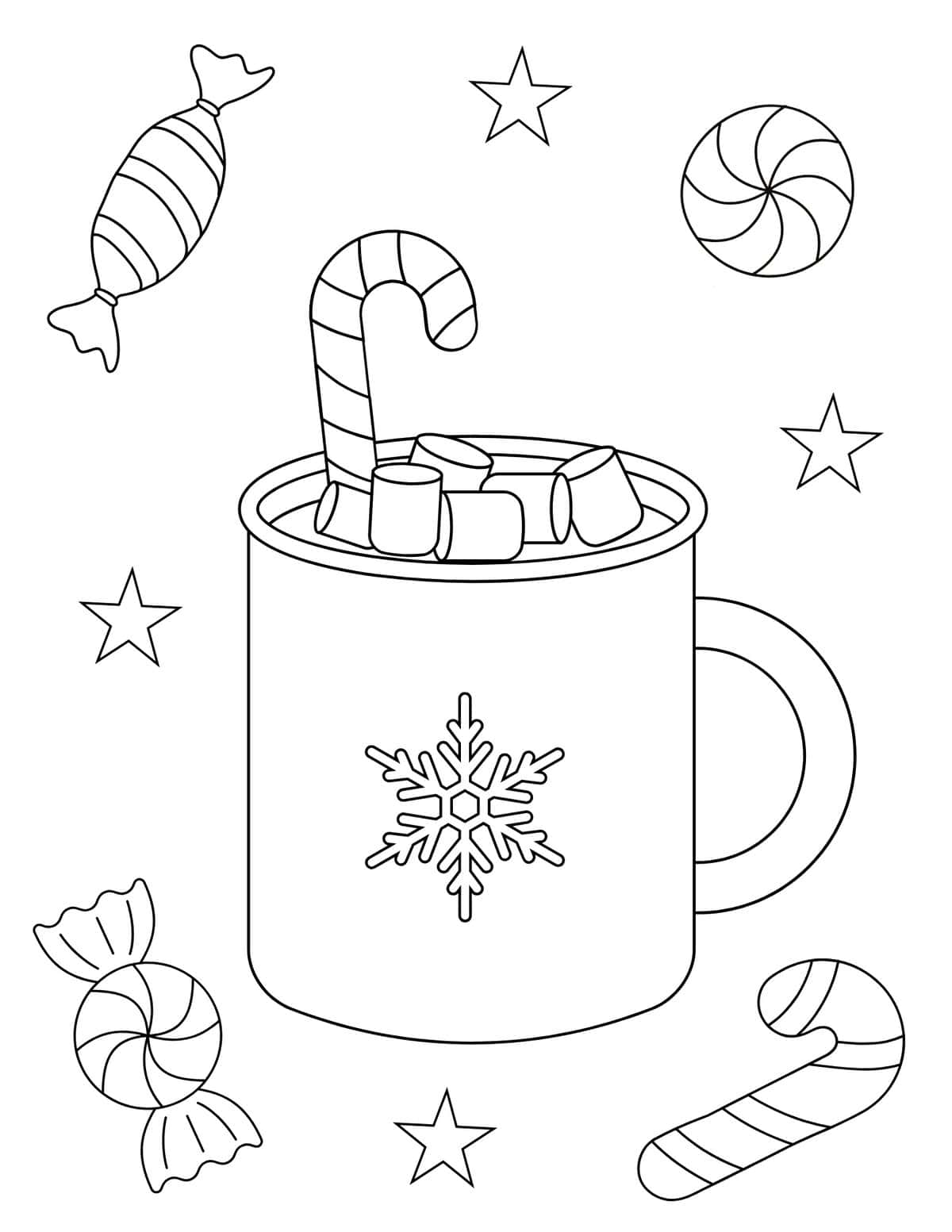 Free winter coloring pages for kids