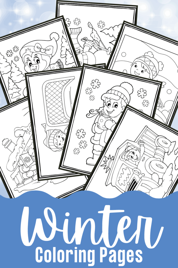 Free printable winter coloring pages for preschool