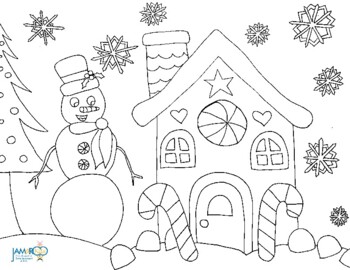 Free winter coloring sheet by jamaroo kids tpt