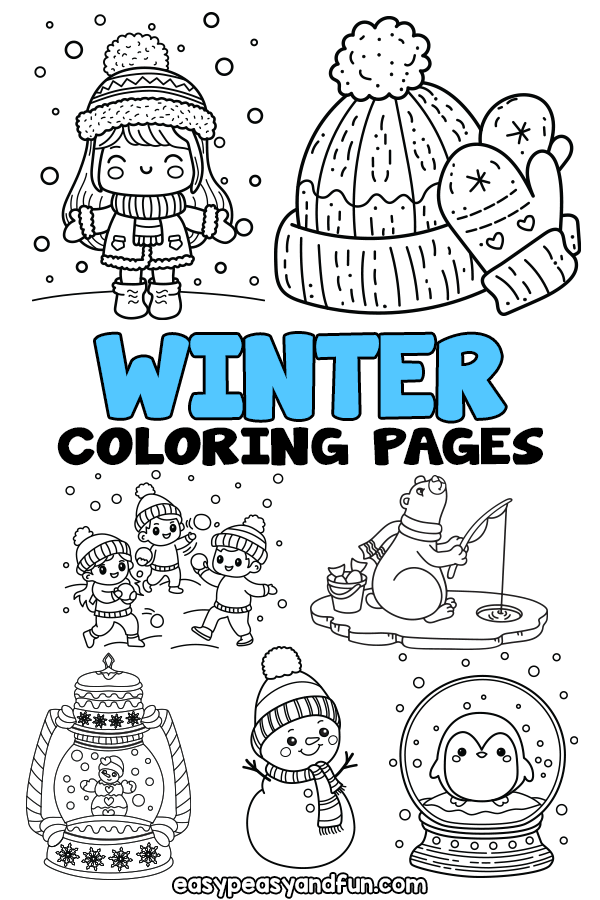 Printable winter coloring pages