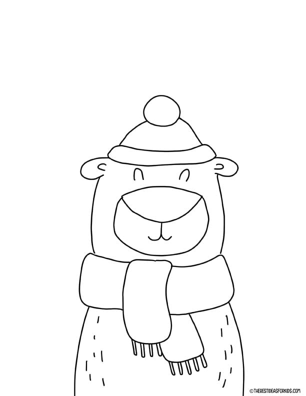 Winter coloring pages free printables