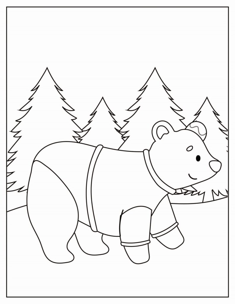 Winter coloring pages