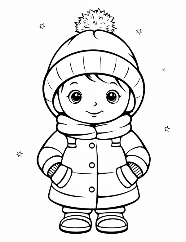 Ðï toddler in the snow