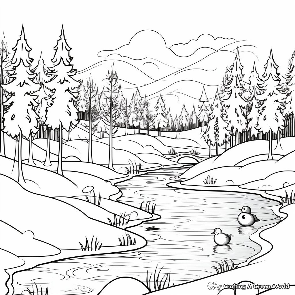 Winter coloring pages