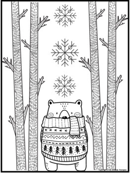 Winter coloring pages