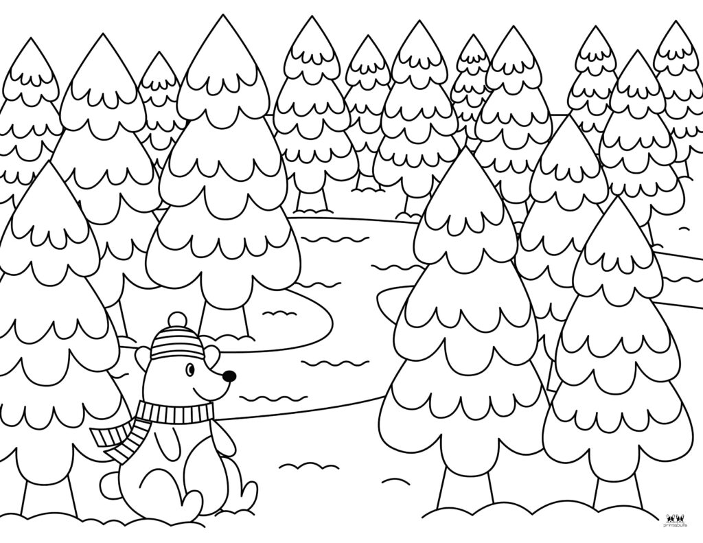 Winter coloring pages