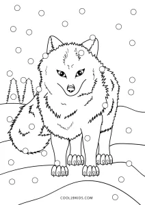 Free printable fox coloring pages for kids