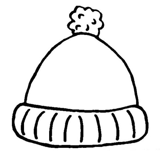 Winter hat christmas coloring sheet for kids winter fun winter preschool winter hats