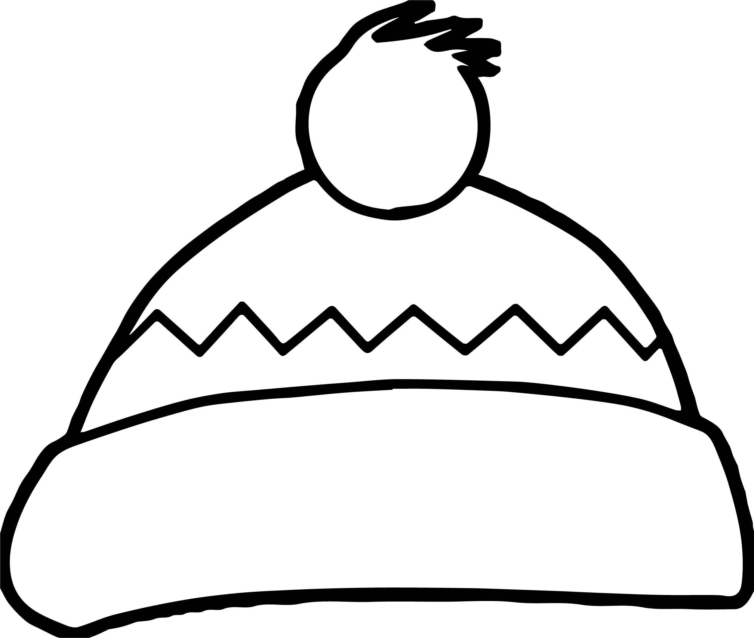 Free printable winter hat template