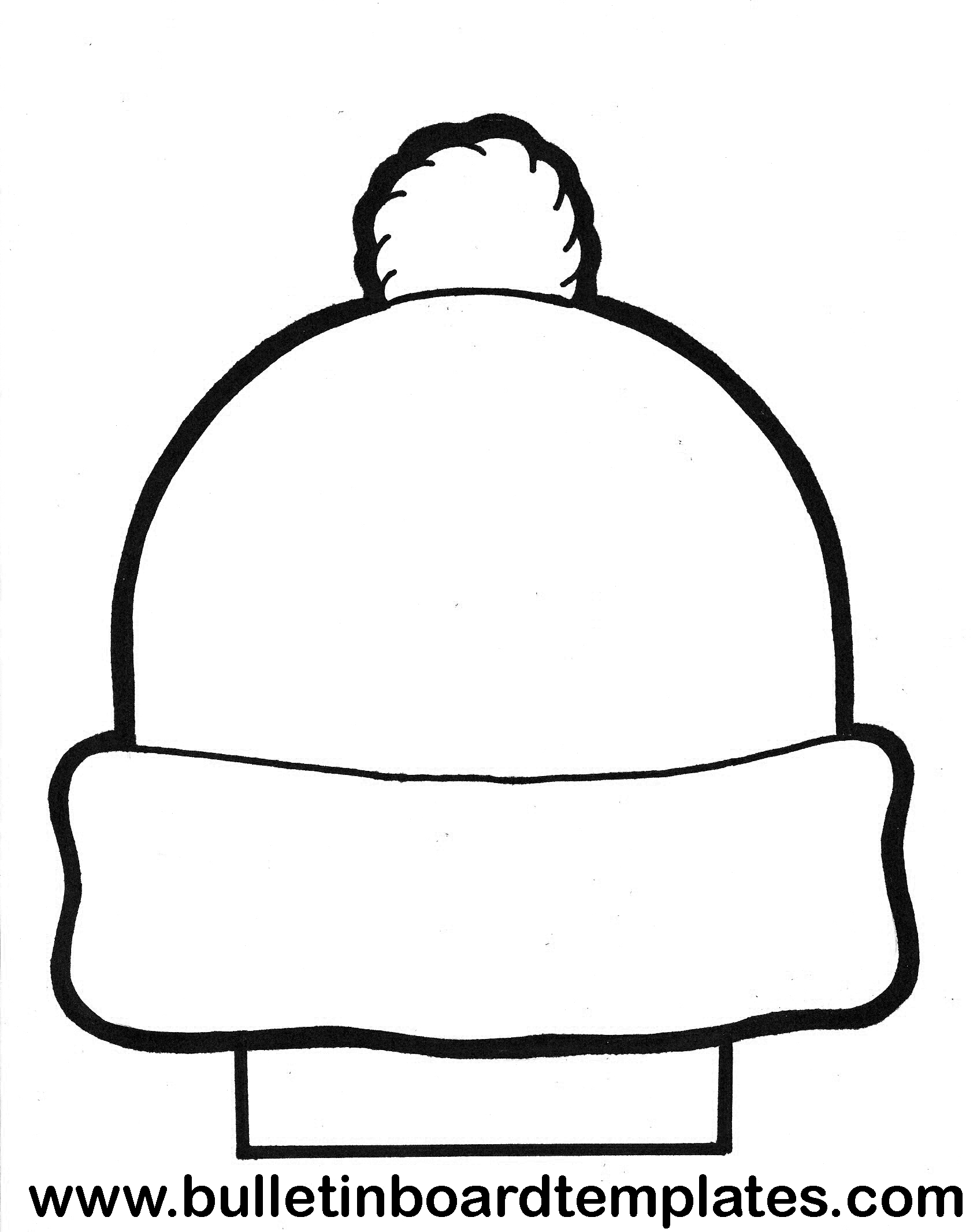 Snow hat winter hats coloring pages winter snow hat