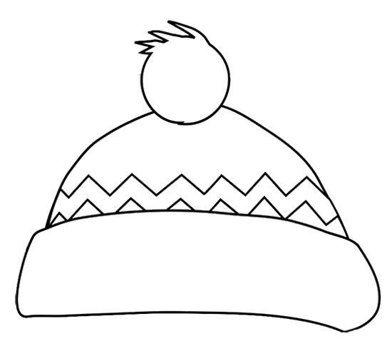 Winter hat coloring page coloring pages winter snowman coloring pages coloring pages