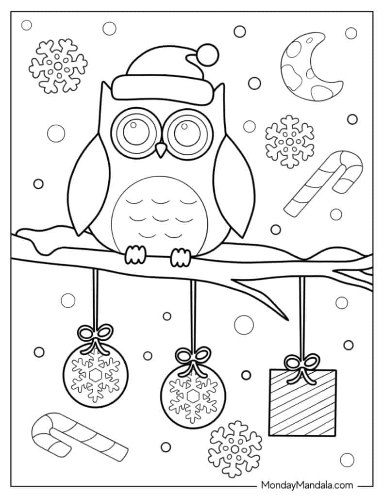 Winter coloring pages free pdf printables