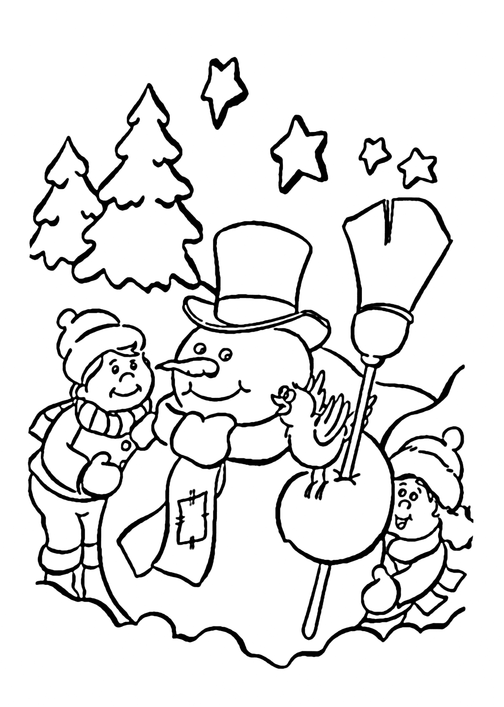 Coloring pages winter holidays coloring pages