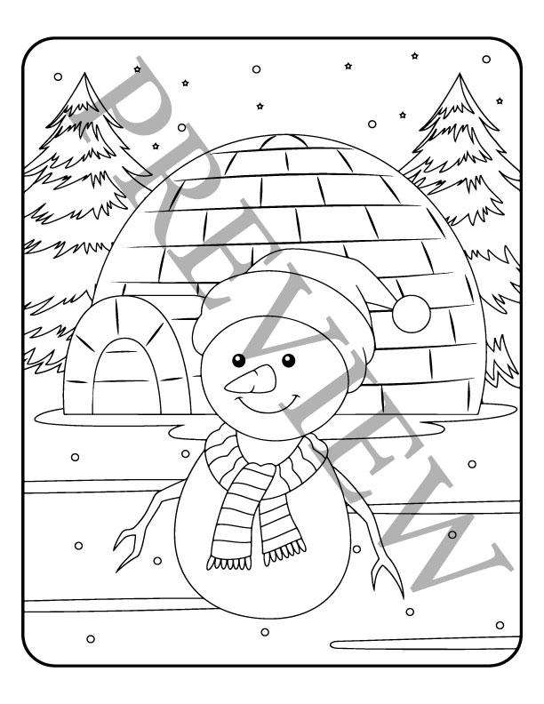 Winter coloring pages holiday snow printable sheets for fun v made by teachers