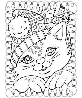 Winter free coloring pages