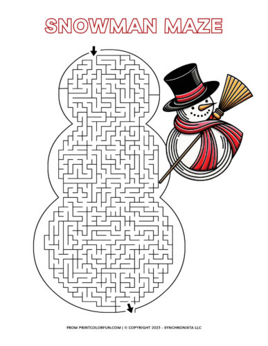 Cool snowman coloring pages plus snowman word search mazes to chill out with at