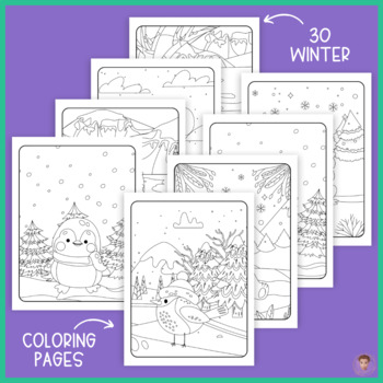 Winter mazes and other activities pages tpt