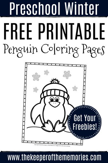 Free printable penguin coloring pages