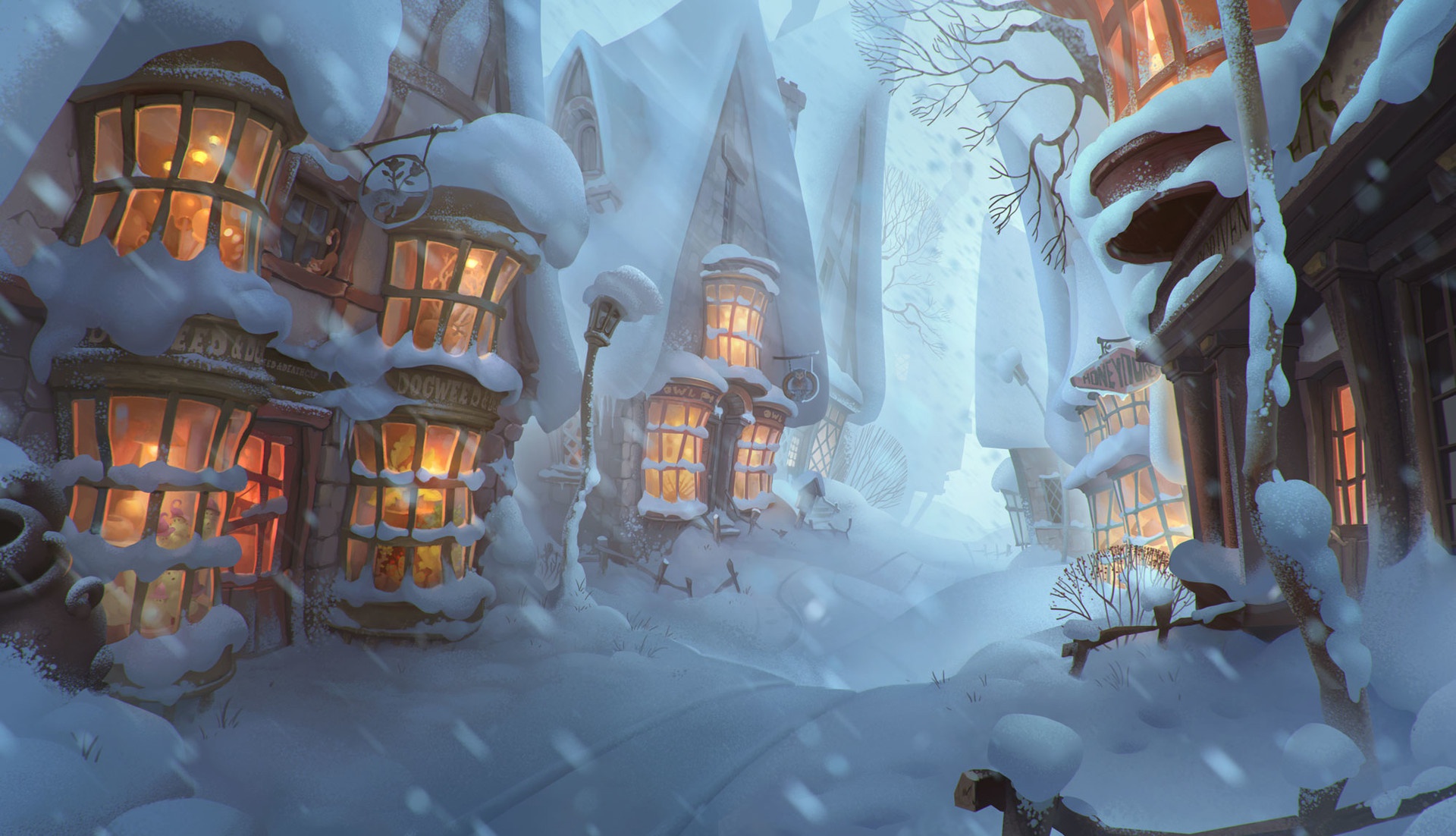 Fantasy winter hd papers and backgrounds