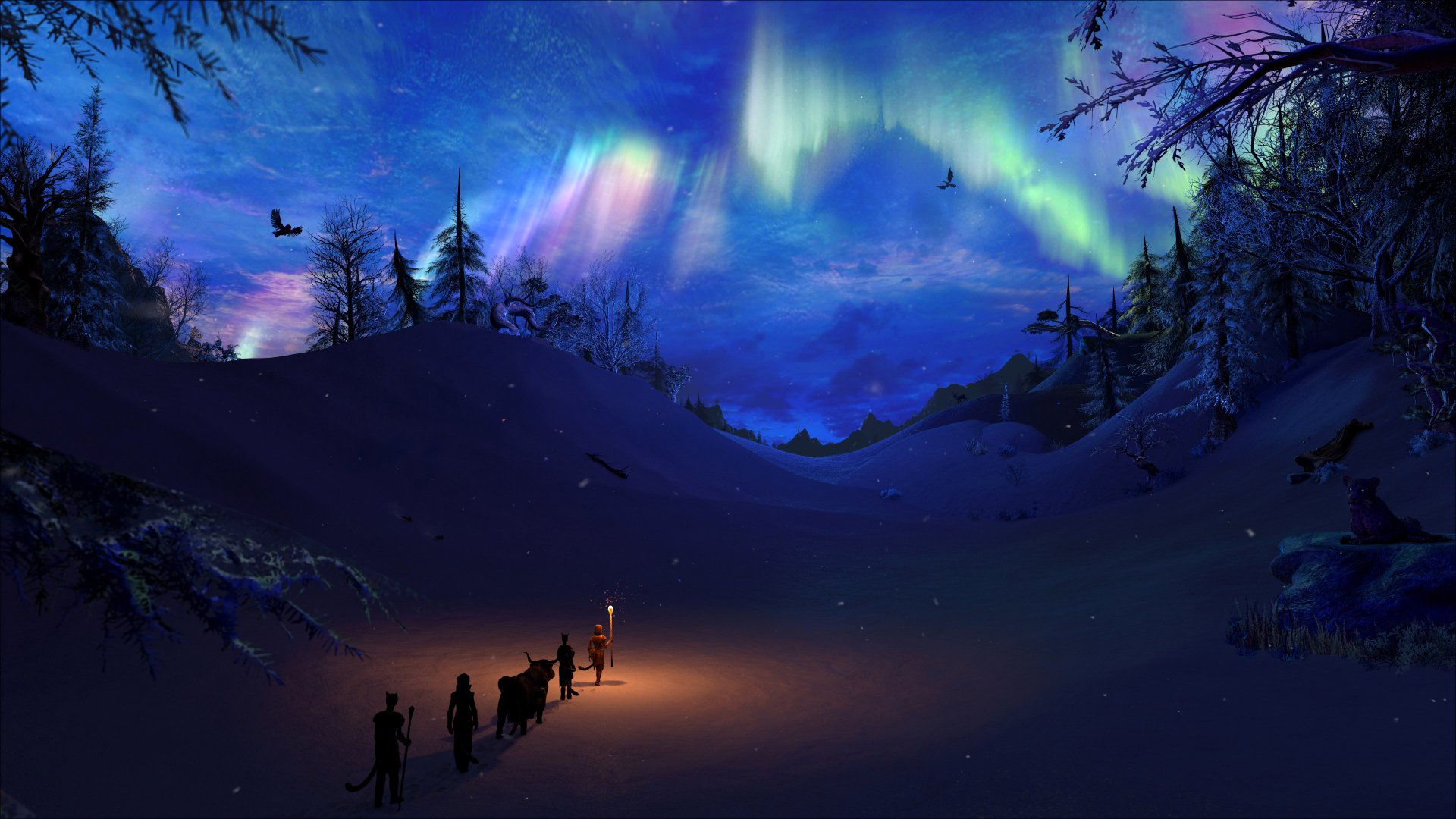 Fantasy winter hd papers und hintergrãnde