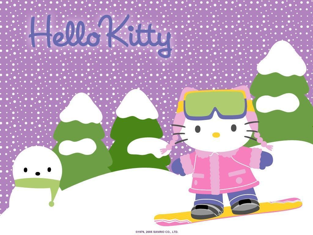 Hello kitty winter wallpapers