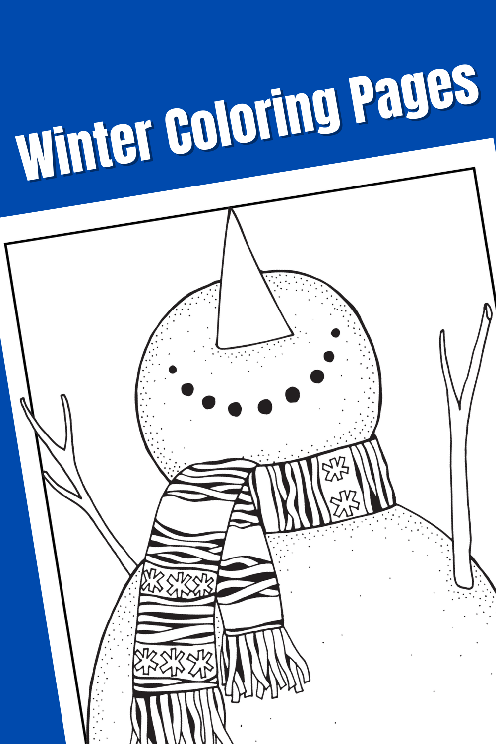 Free printable winter coloring pages for kids