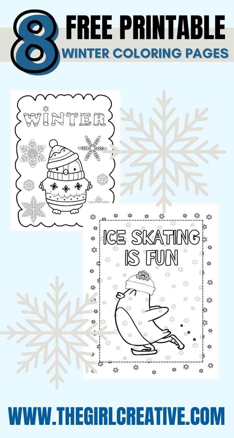 Free printable winter coloring pages that kids of all ages will enjoy