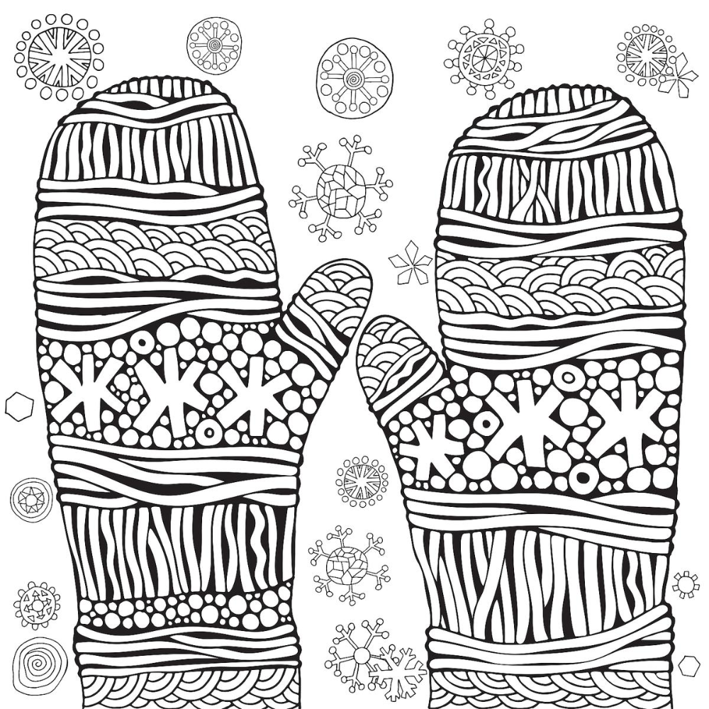 Winter coloring puzzle pages free printable winter