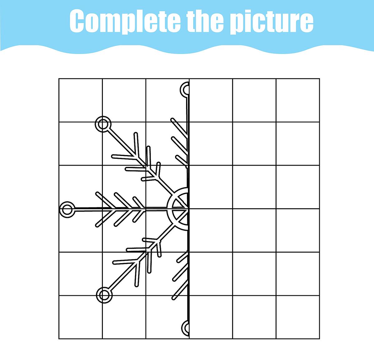 Winter coloring puzzle pages free printable winter