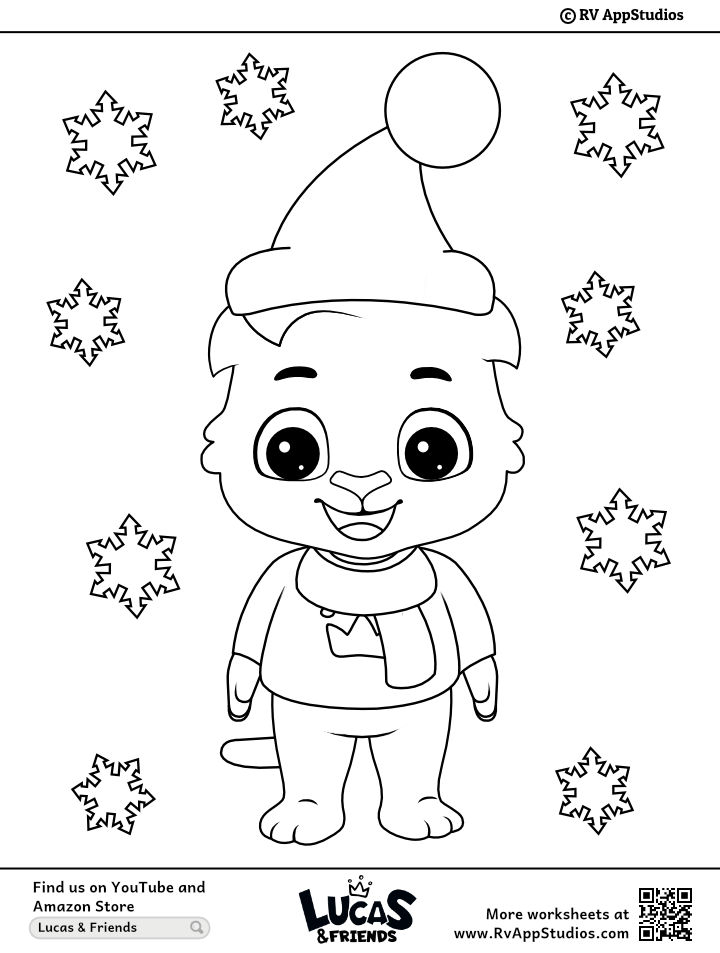 Free printable winter coloring pages for kids