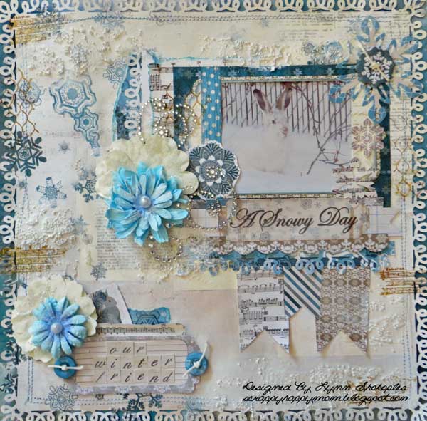 The blog woodland winter scrapbook pages