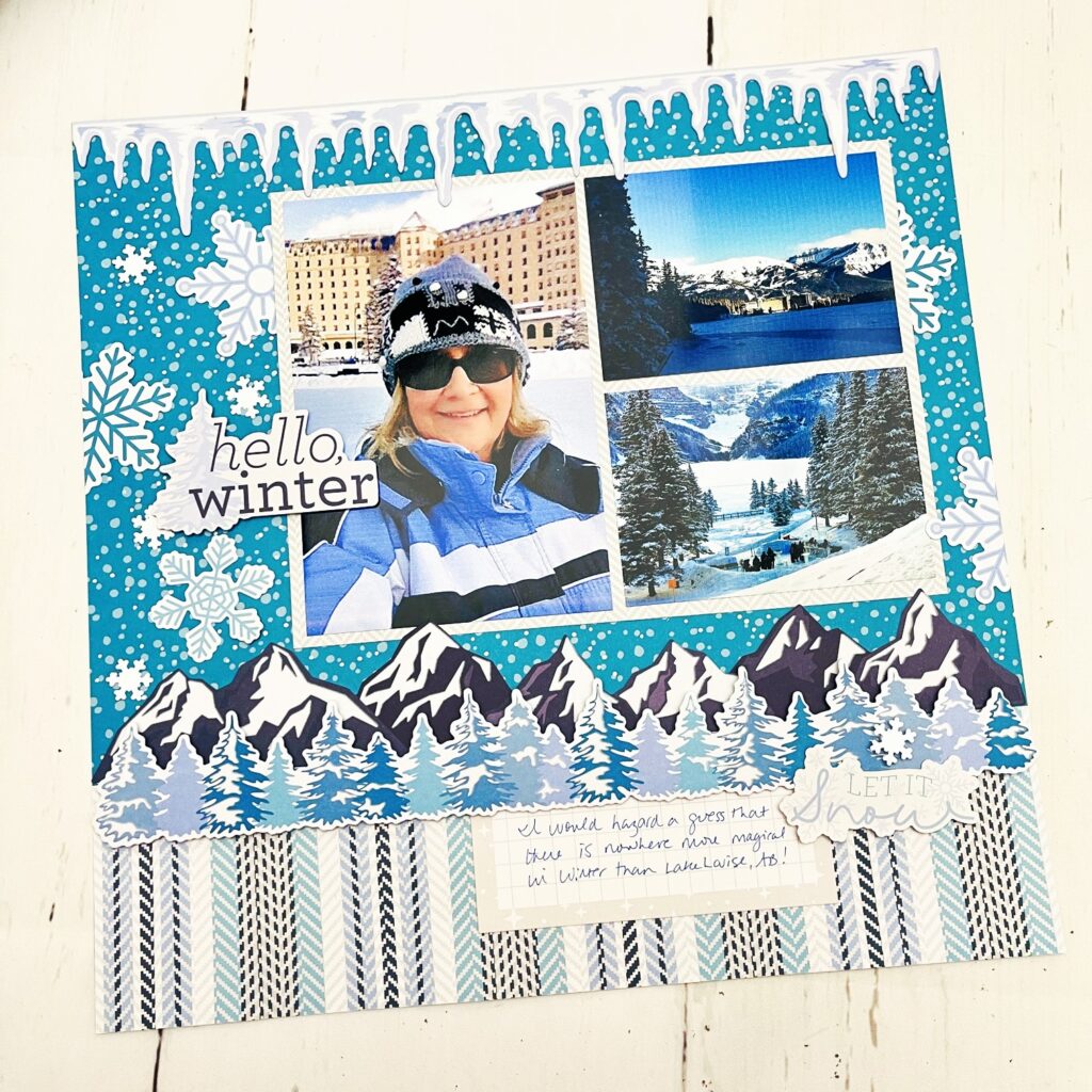 Hello winter layout with noreen smith