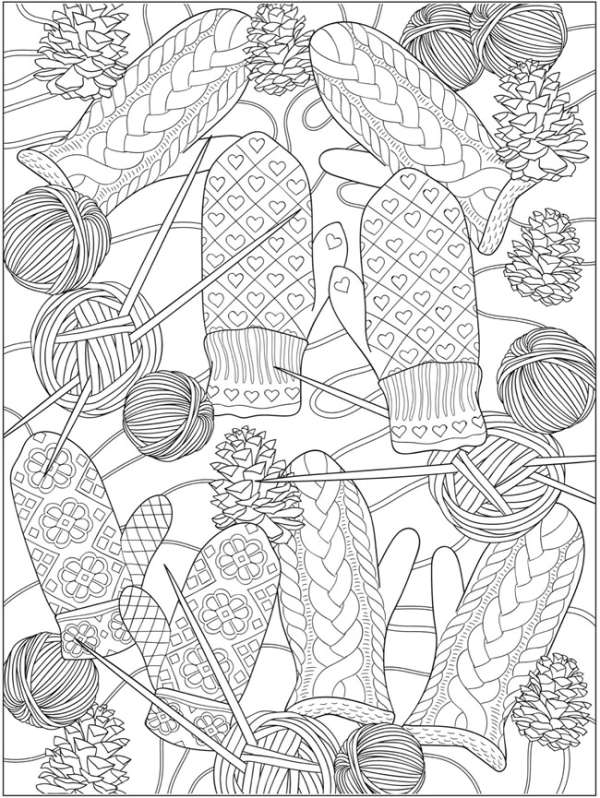 Warm winter coloring pages â