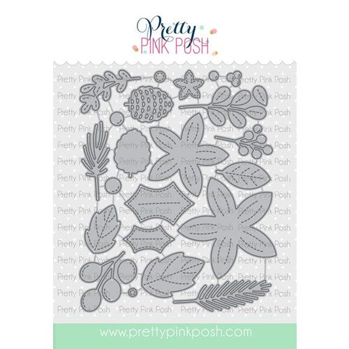 Pretty pink posh winter foliage dies â simon says stamp